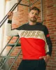 NFL San Francisco 49ers Colorblock Crew Fleece sold by Junk Food Clothing