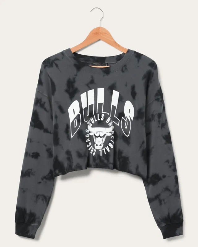 Women's Bulls Long Sleeve Loose Knit Crop sold by Junk Food Clothing