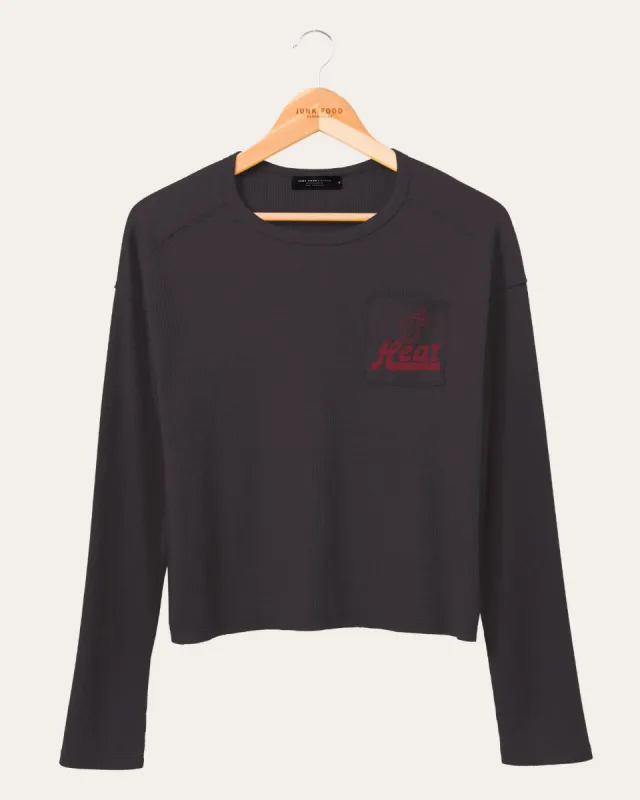 Women's NBA Miami Heat Long Sleeve Pocket Thermal sold by Junk Food Clothing
