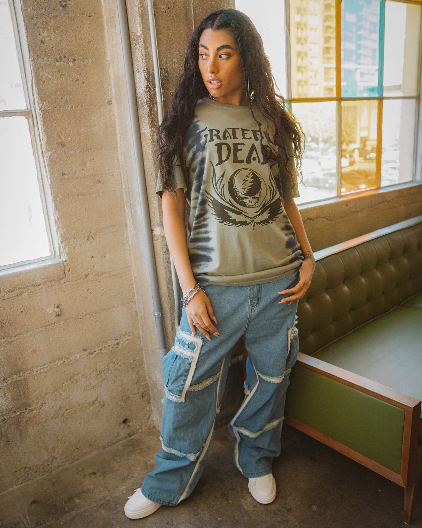 Grateful Dead Skull and Wings Vintage Tee sold by Junk Food Clothing product image thumbnail 2