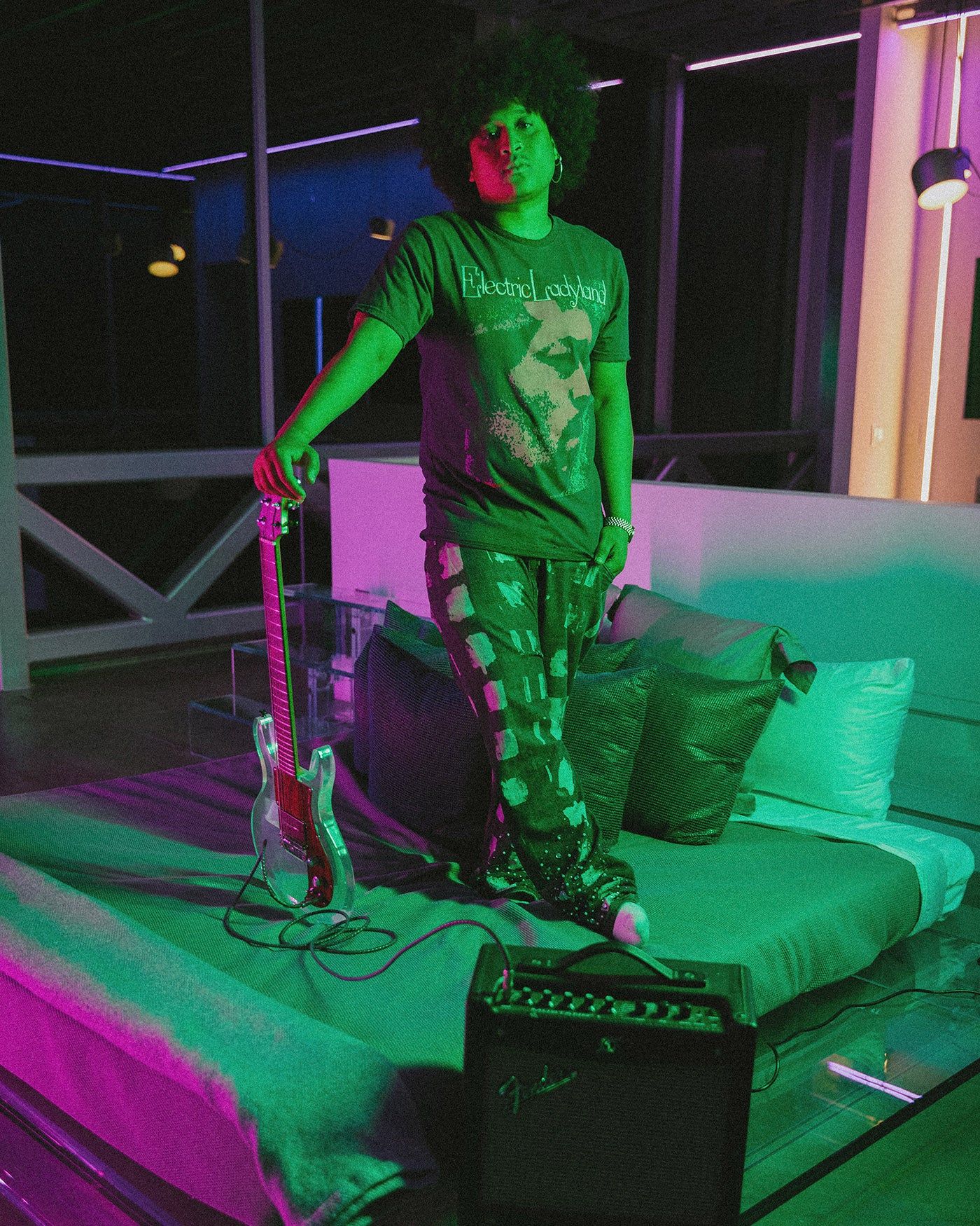 Jimi Hendrix Electric Ladyland Vintage Tee sold by Junk Food Clothing product image thumbnail 3