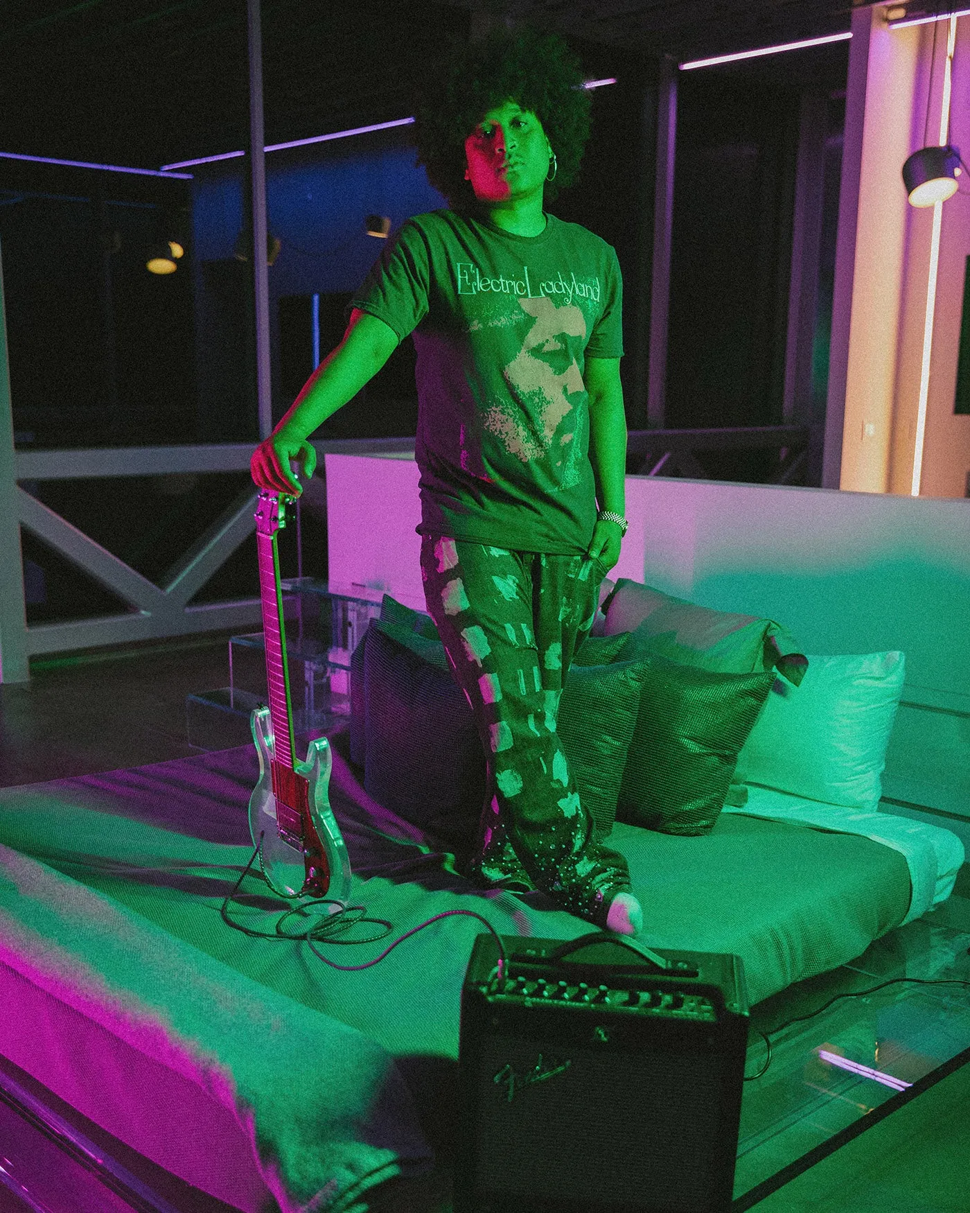 Jimi Hendrix Electric Ladyland Flea Market Tee sold by Junk Food Clothing product image thumbnail 3