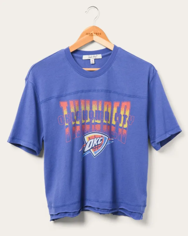 Women's Thunder Courtside Cropped Tee sold by Junk Food Clothing