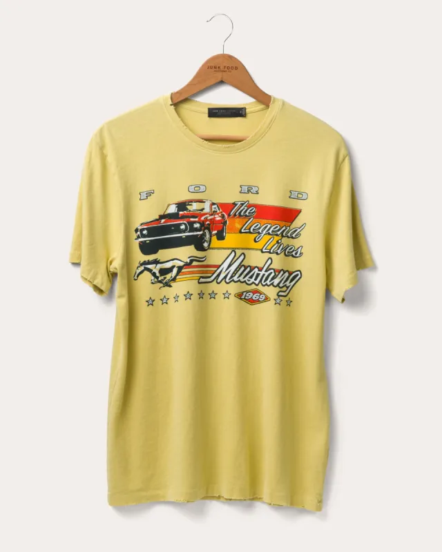 Mustang The Legend Lives Vintage Tee sold by Junk Food Clothing