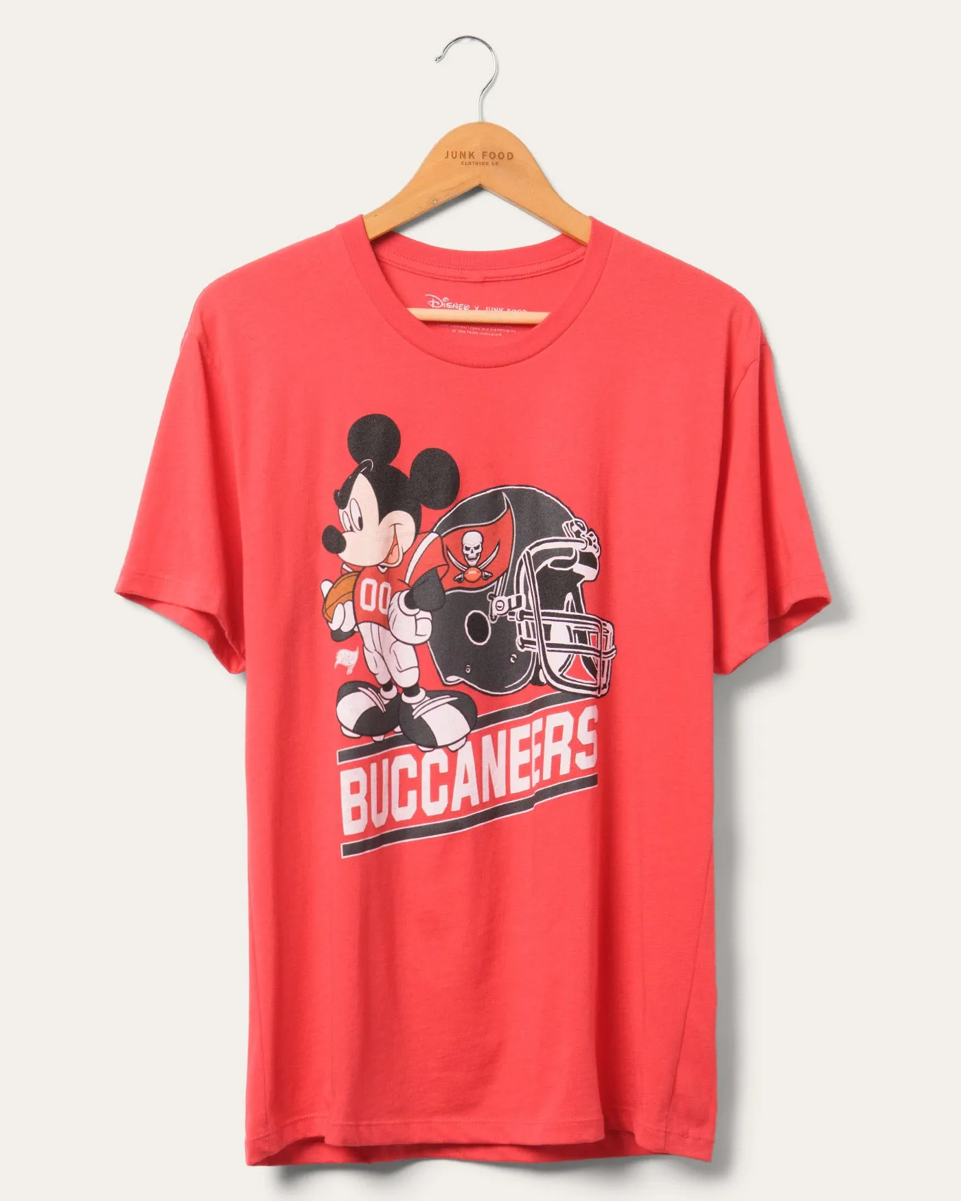 Buccaneers Disney Mickey Came to Play Fan Tee sold by Junk Food Clothing
