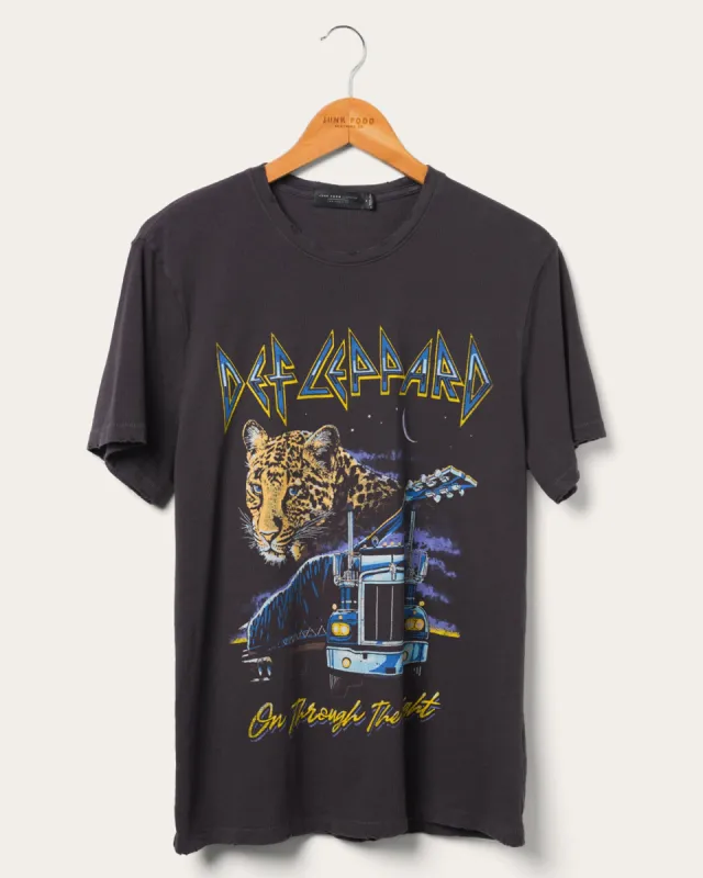 Def Leppard On Through the Night Vintage Tee sold by Junk Food Clothing