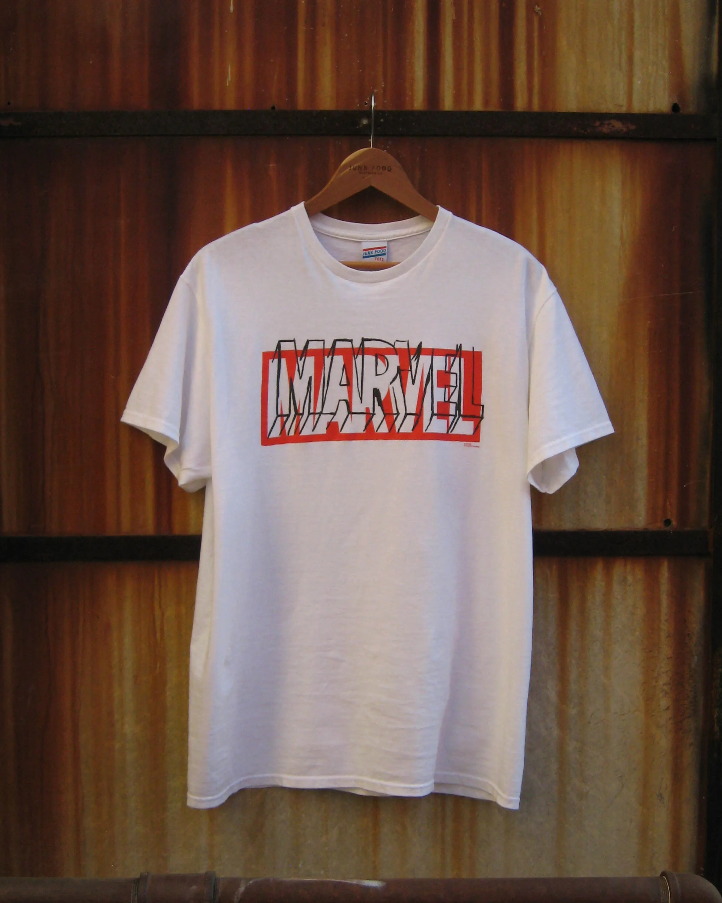 MENS MARVEL DRAWN LOGO TEE sold by Junk Food Clothing product image thumbnail 5