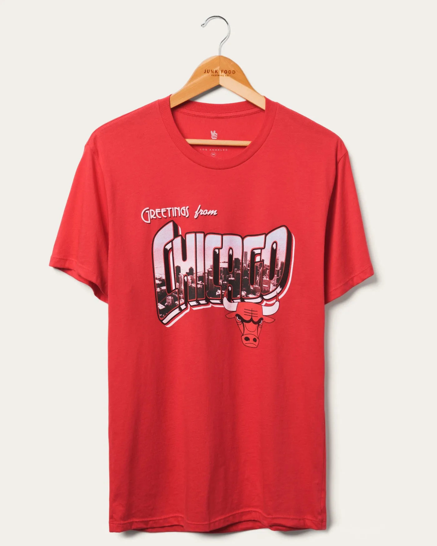Bulls NBA Postcard Tee sold by Junk Food Clothing