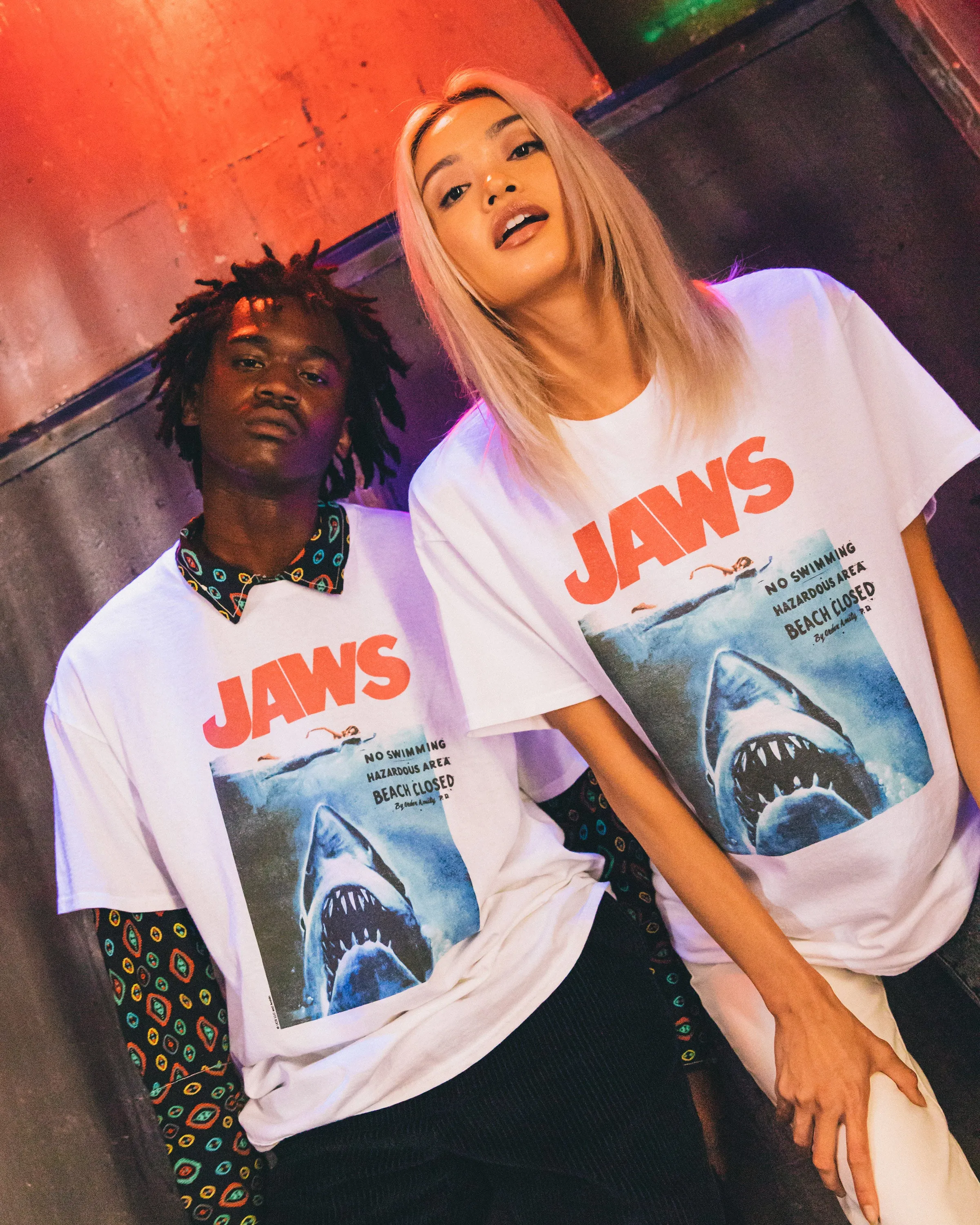 Jaws Movie Poster Flea Market Tee sold by Junk Food Clothing product image thumbnail 2