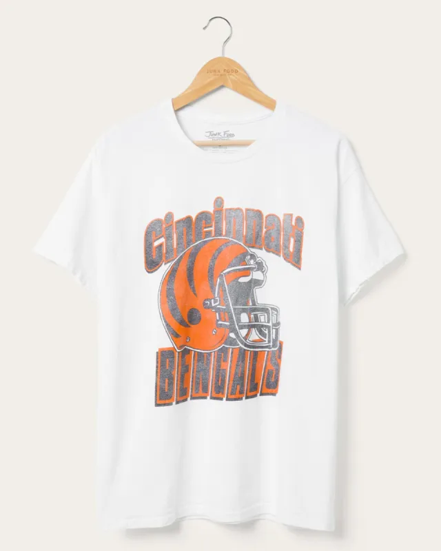 Cincinnati Bengals Throwback Helmet Flea Market Tee sold by Junk Food Clothing