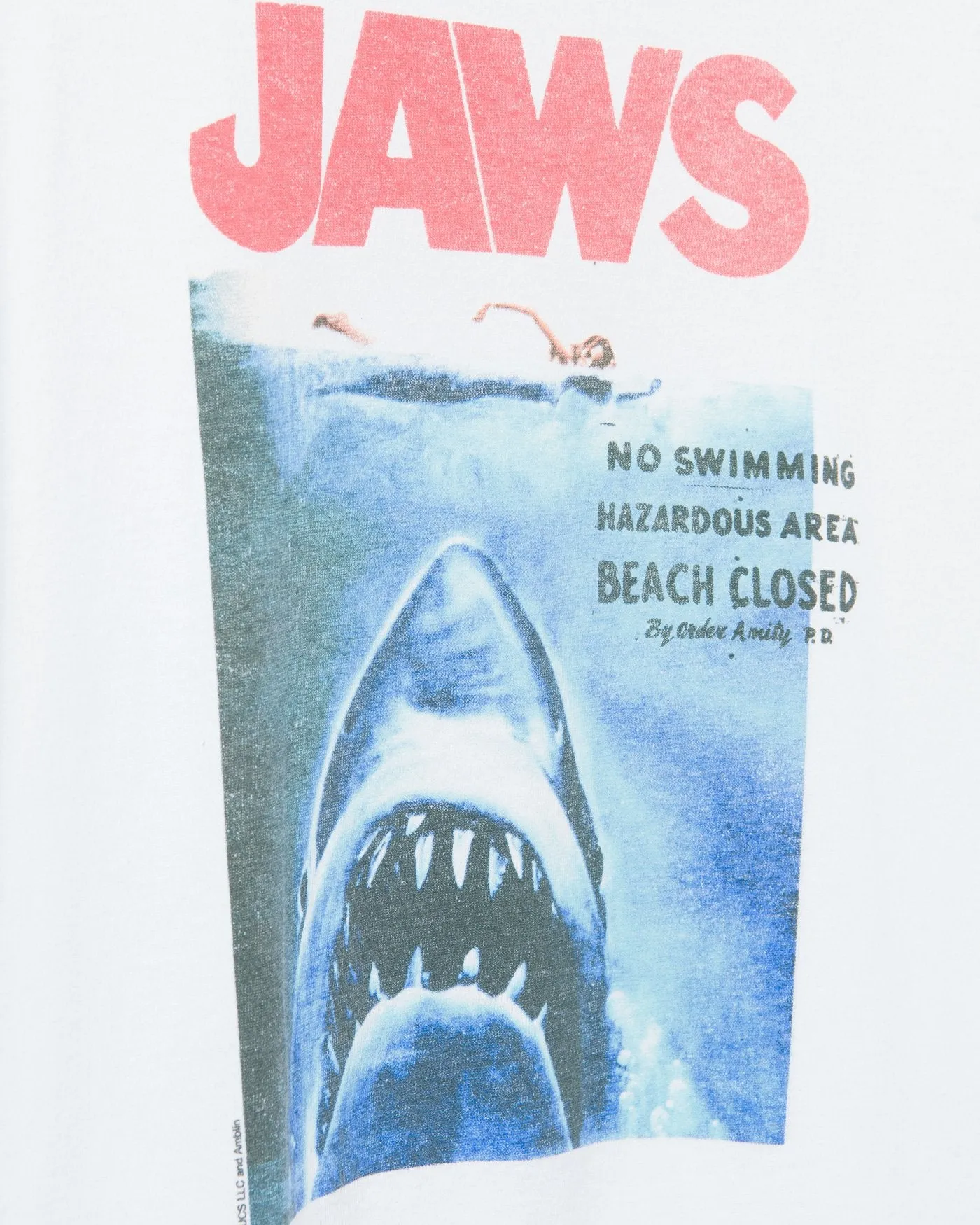 Jaws Movie Poster Flea Market Tee sold by Junk Food Clothing product image thumbnail 4