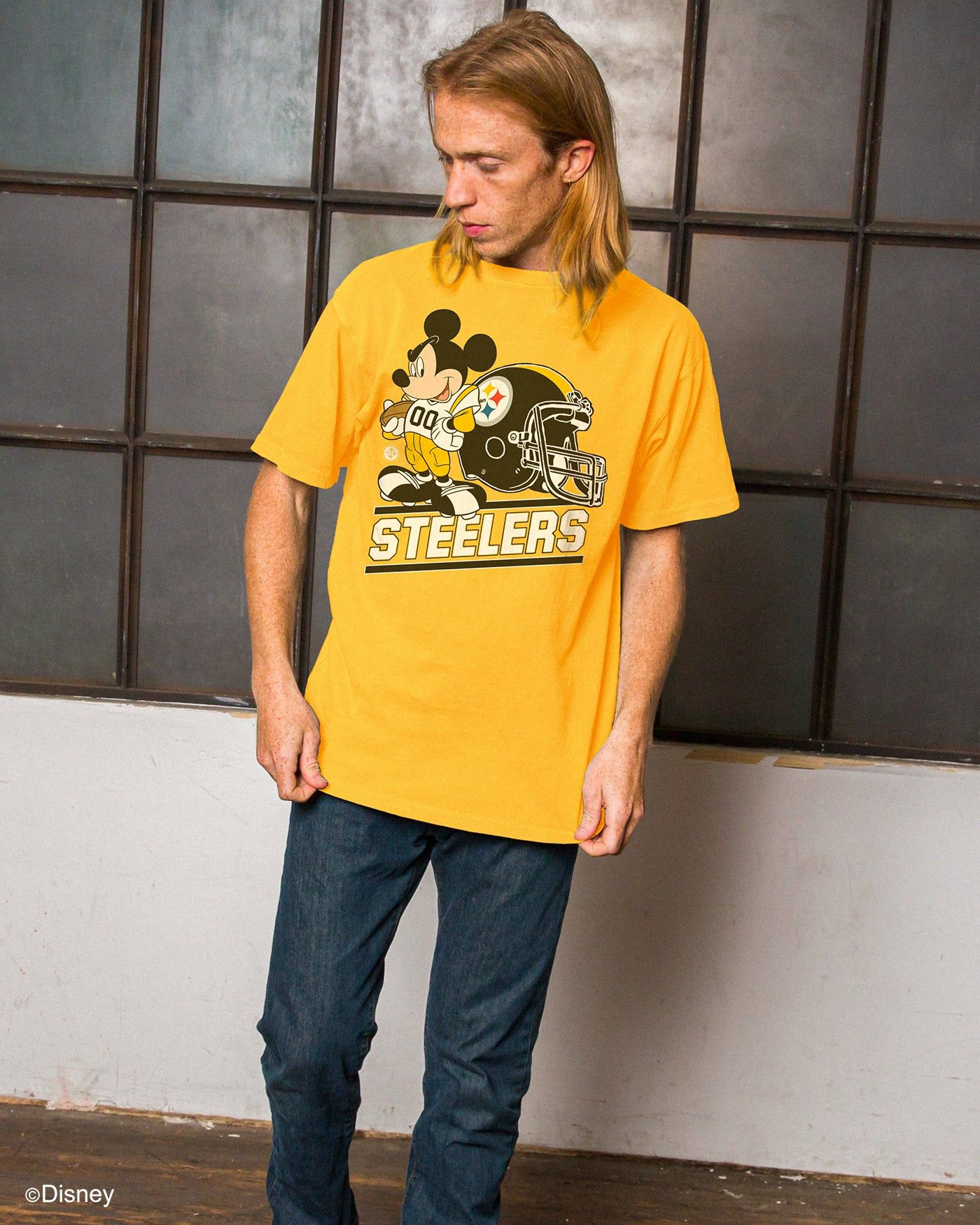 Steelers Disney Mickey Came to Play Fan Tee sold by Junk Food Clothing product image thumbnail 2