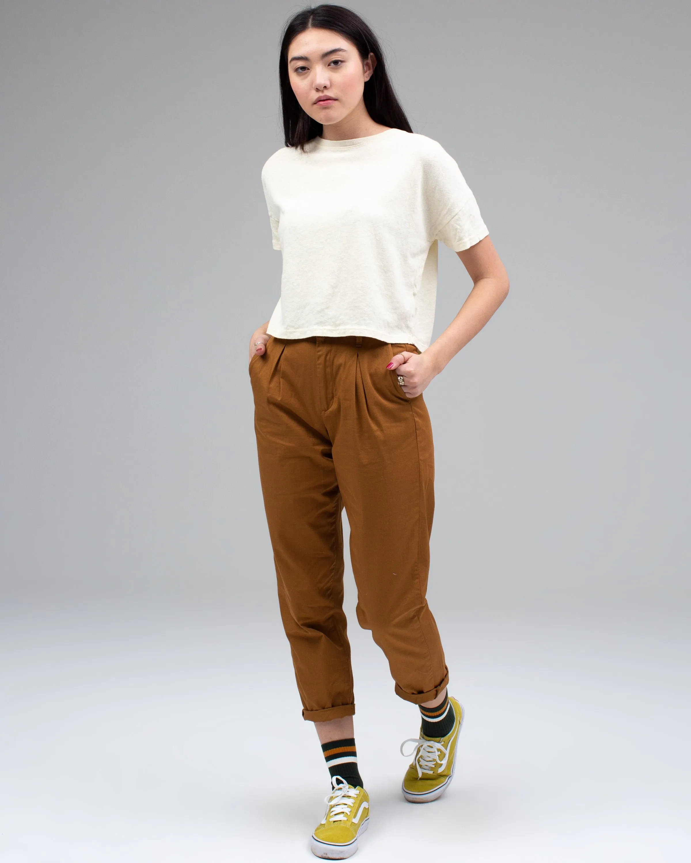 Women's Linen Crop Tee sold by Junk Food Clothing product image thumbnail 4