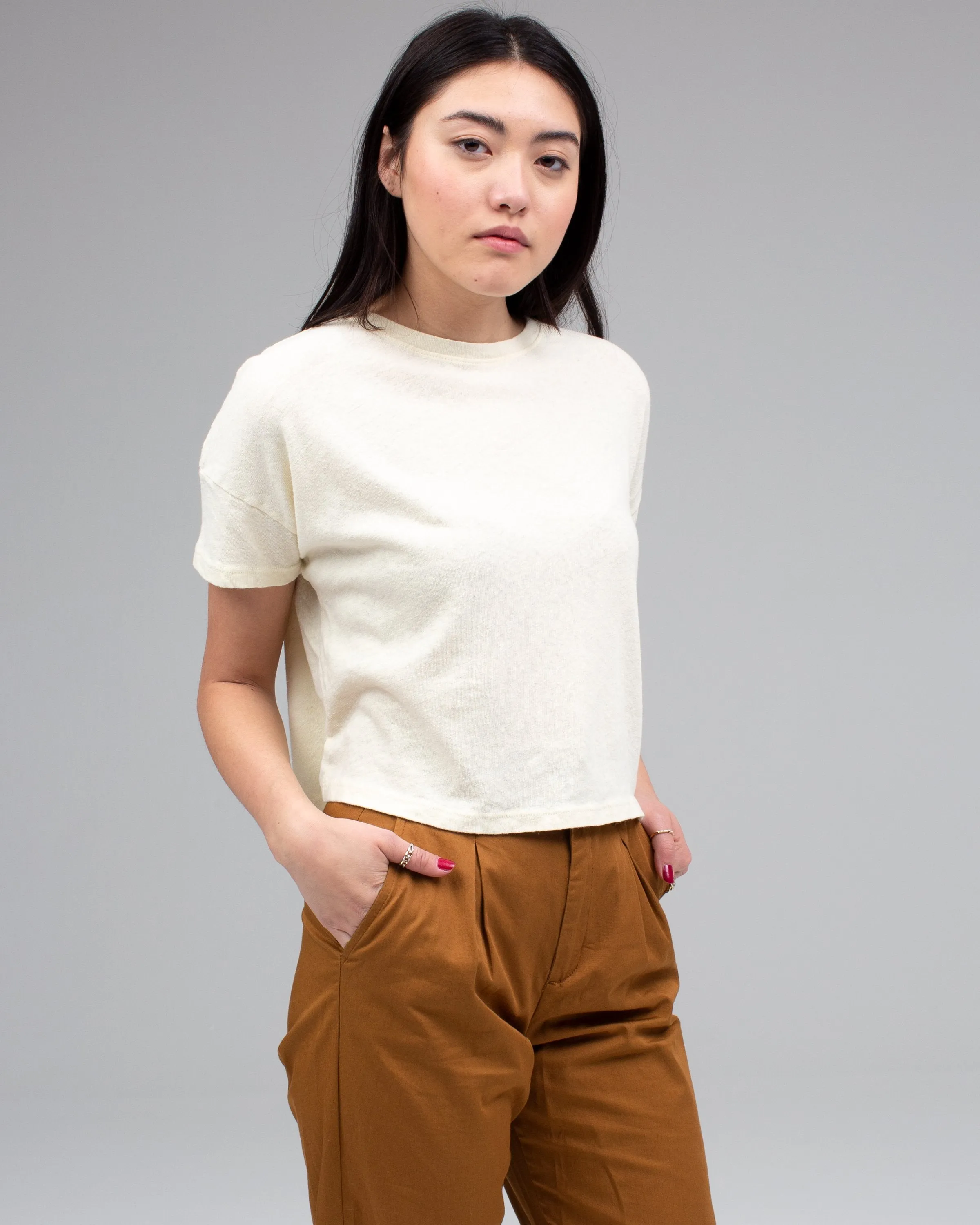 Women's Linen Crop Tee sold by Junk Food Clothing product image thumbnail 2