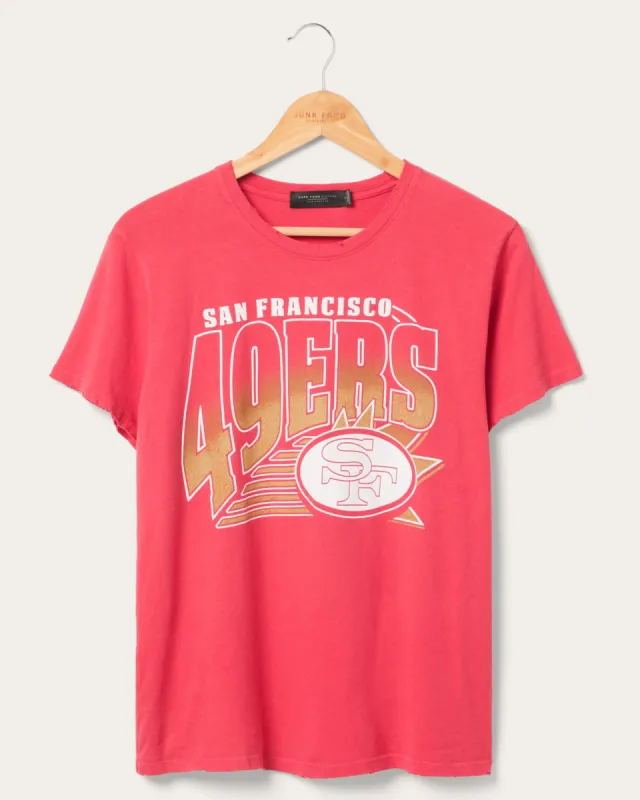 Women's San Francisco 49ers Vintage Tee sold by Junk Food Clothing