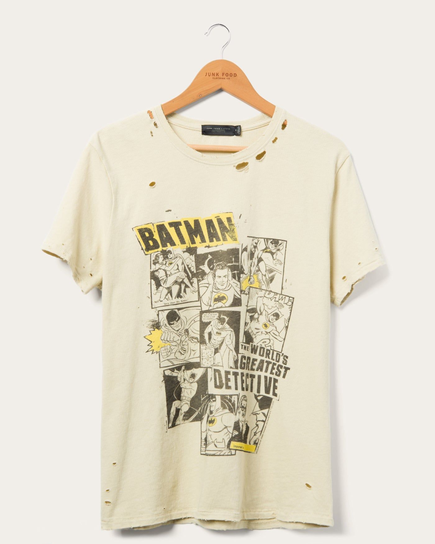 BATMAN™ Panel Collage Vintage Destroy Tee sold by Junk Food Clothing