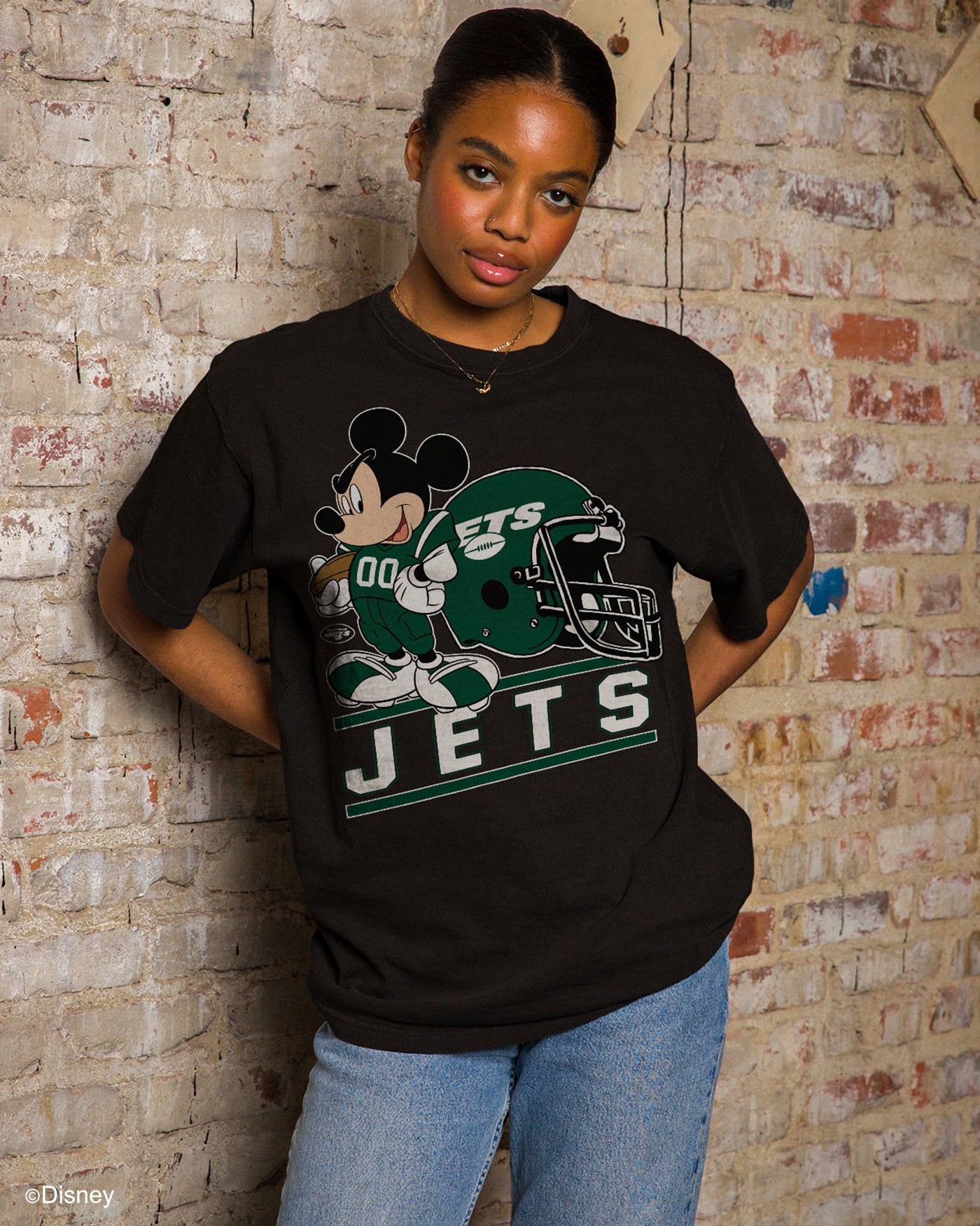 Jets Disney Mickey Came to Play Fan Tee sold by Junk Food Clothing product image thumbnail 2
