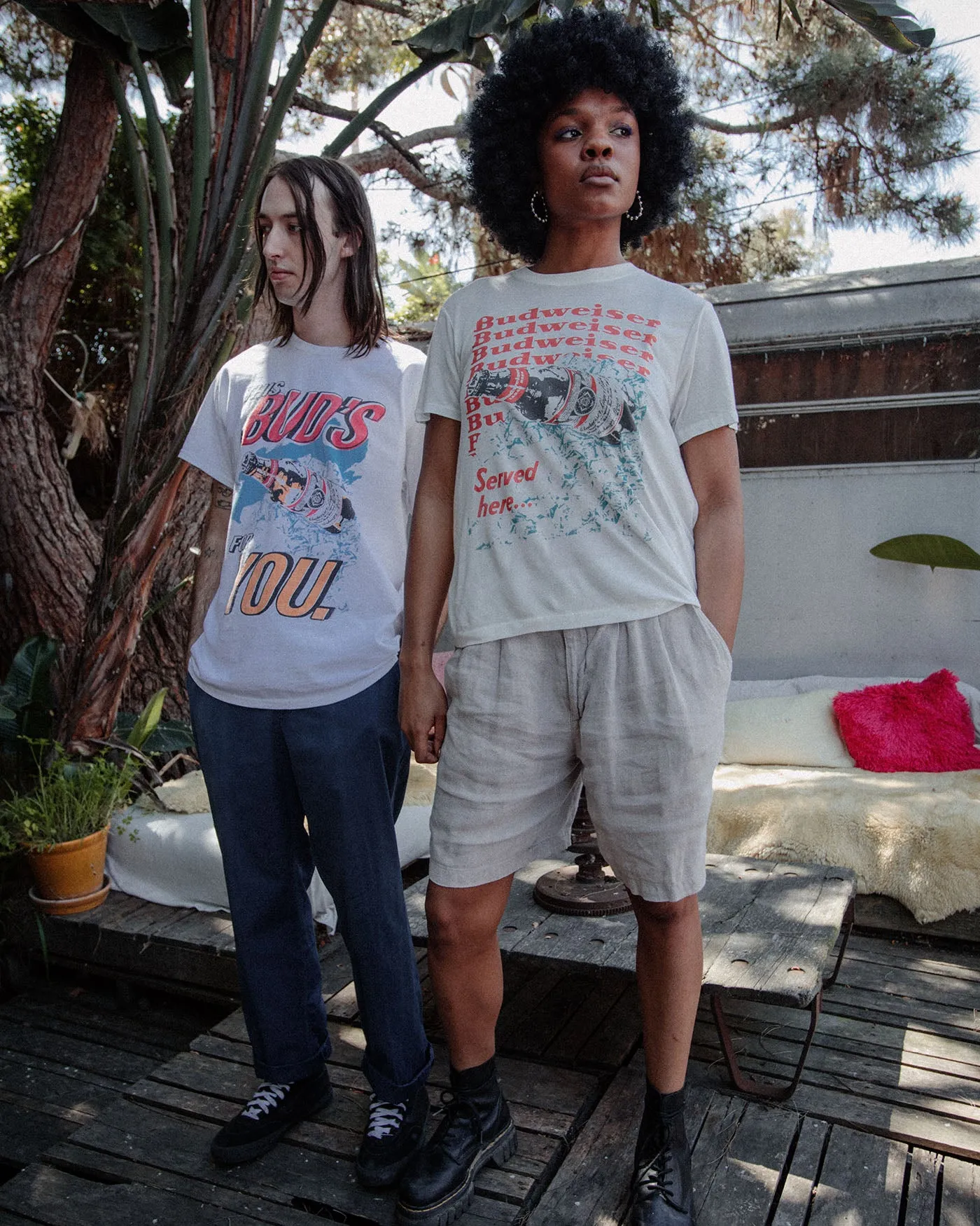 Women's Budweiser Ice Vintage Tissue Tee sold by Junk Food Clothing product image thumbnail 2