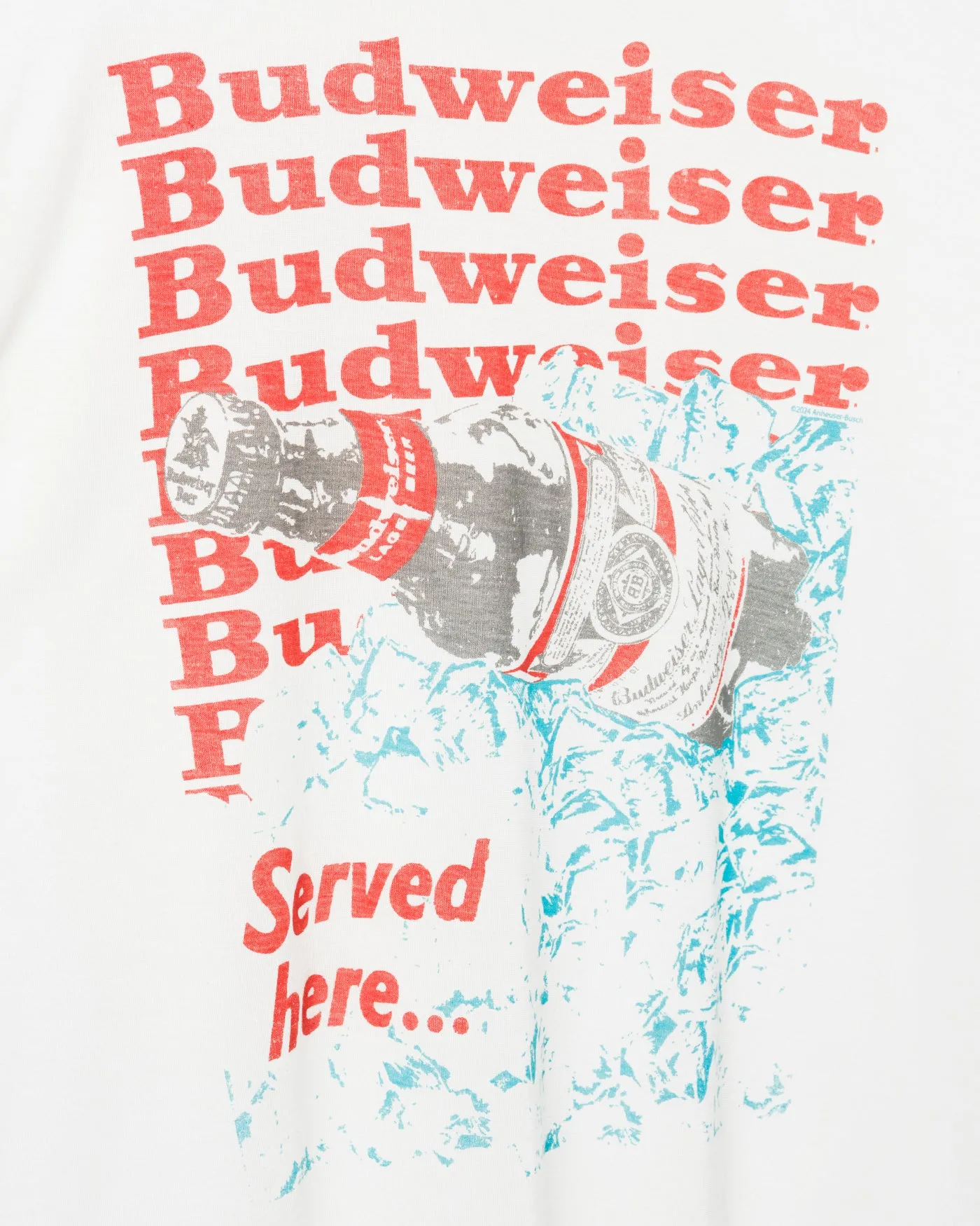 Women's Budweiser Ice Vintage Tissue Tee sold by Junk Food Clothing product image thumbnail 5