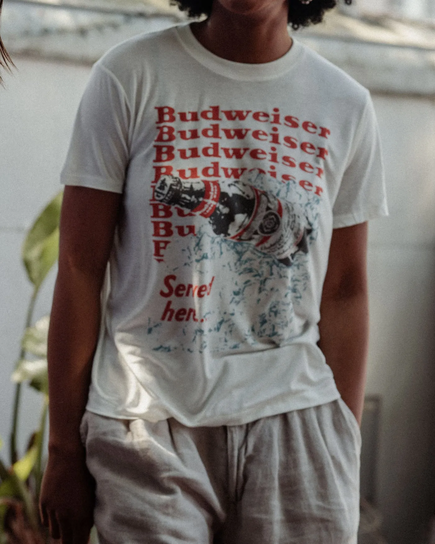 Women's Budweiser Ice Vintage Tissue Tee sold by Junk Food Clothing product image thumbnail 3