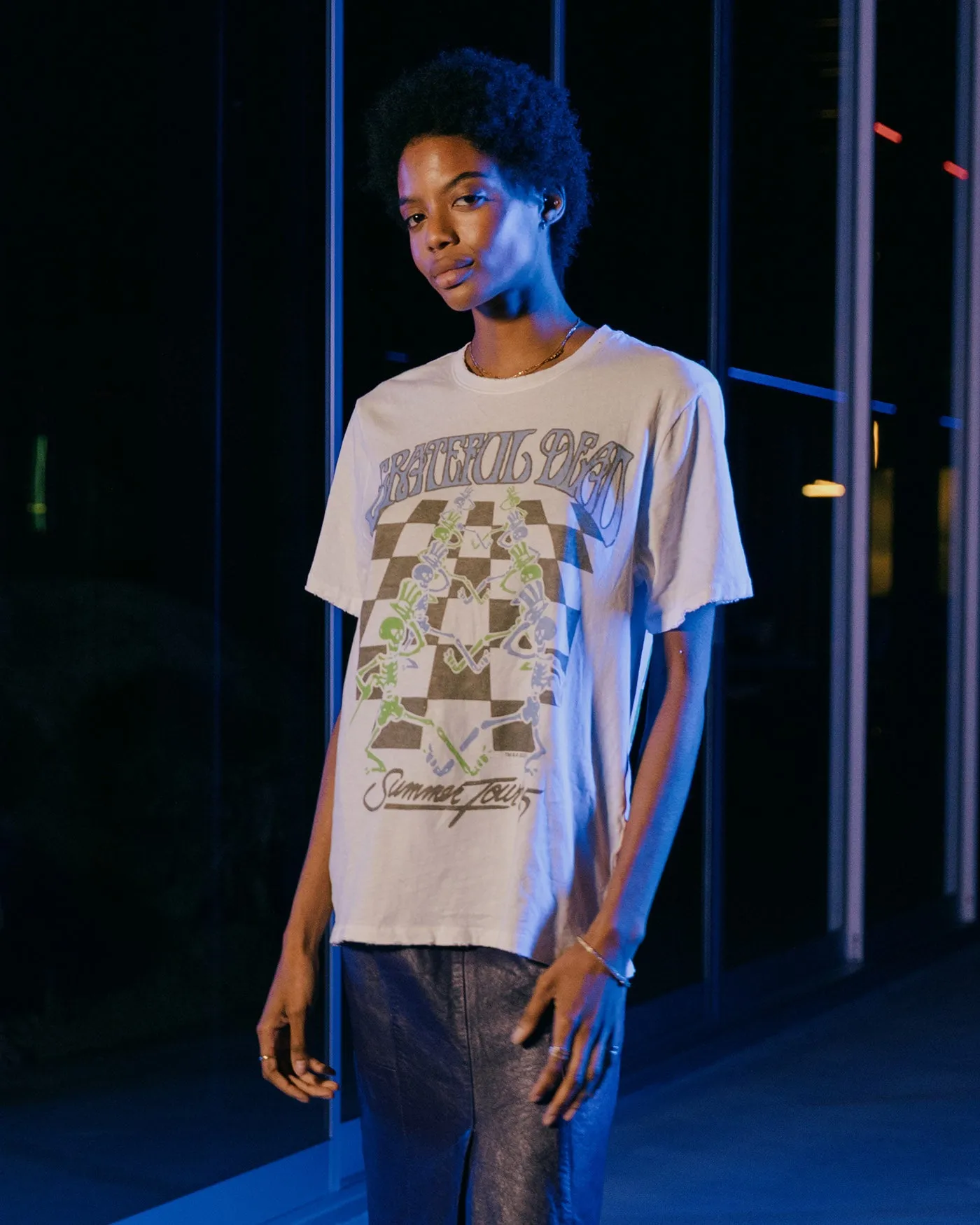 Grateful Dead Checkers Vintage Tee sold by Junk Food Clothing product image thumbnail 3