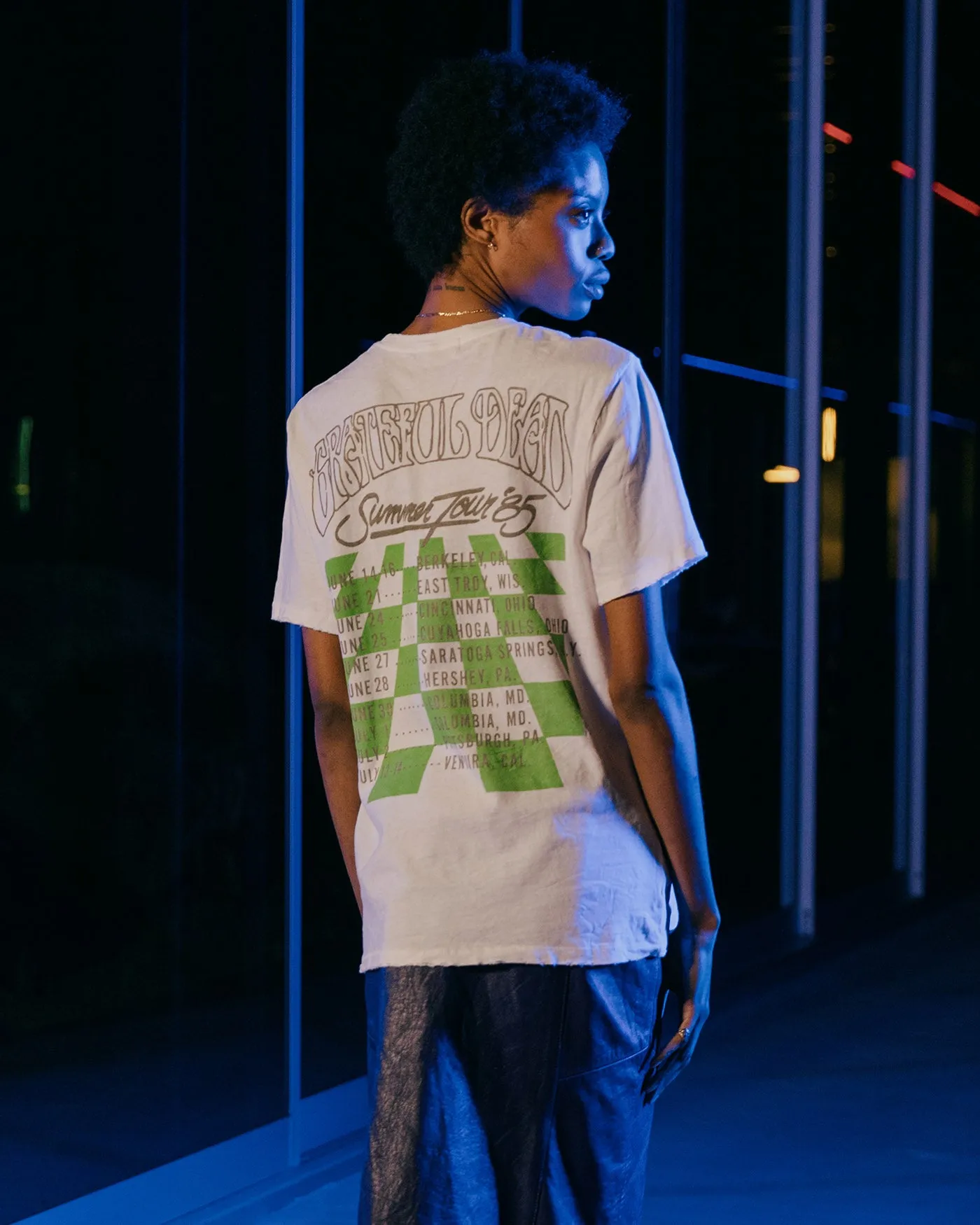 Grateful Dead Checkers Vintage Tee sold by Junk Food Clothing product image thumbnail 2