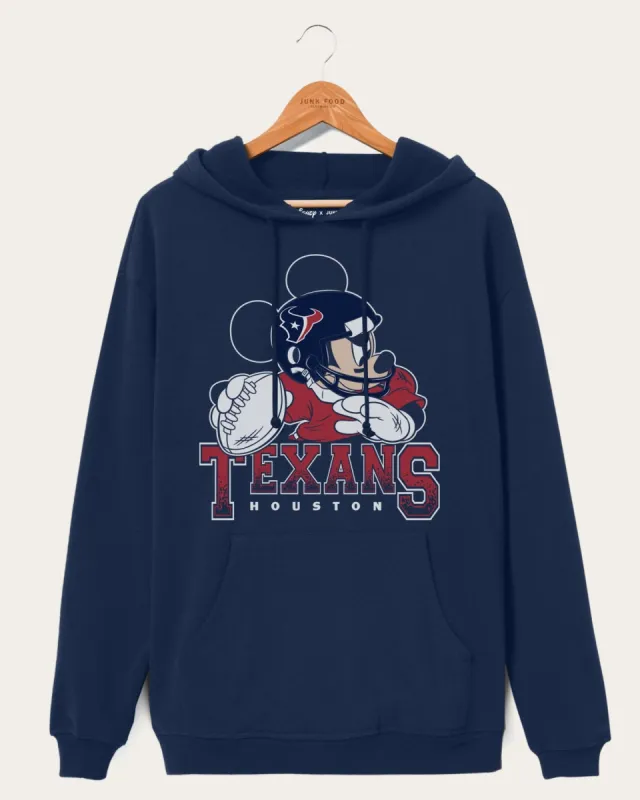 Texans Mickey QB Hoodie sold by Junk Food Clothing