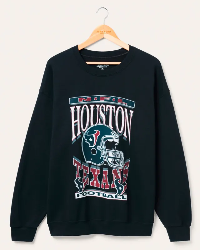 Houston Texans Helmet Flea Market Crew Fleece sold by Junk Food Clothing