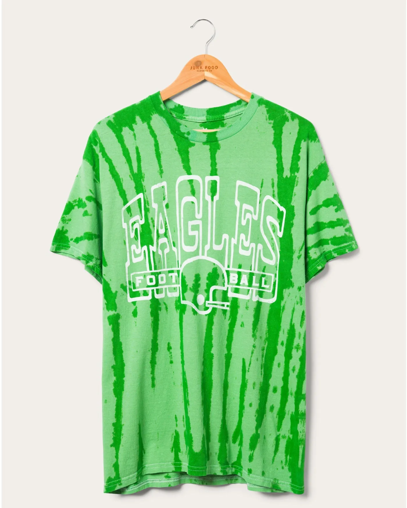 Eagles Tie Dye Short Sleeve Tee sold by Junk Food Clothing