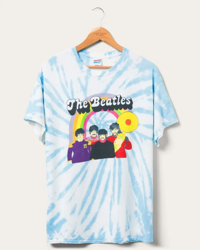 Unisex The Beatles Yellow Sub Rainbow Flea Market Tee sold by Junk Food Clothing