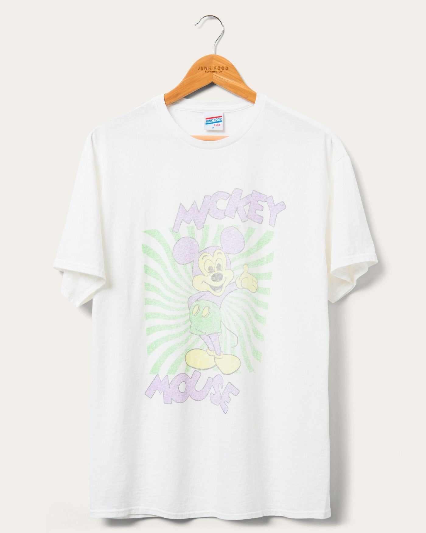 Mickey Mouse Spiral Flea Market Tee sold by Junk Food Clothing