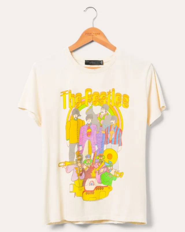 Women's The Beatles Yellow Submarine Vintage Tee sold by Junk Food Clothing