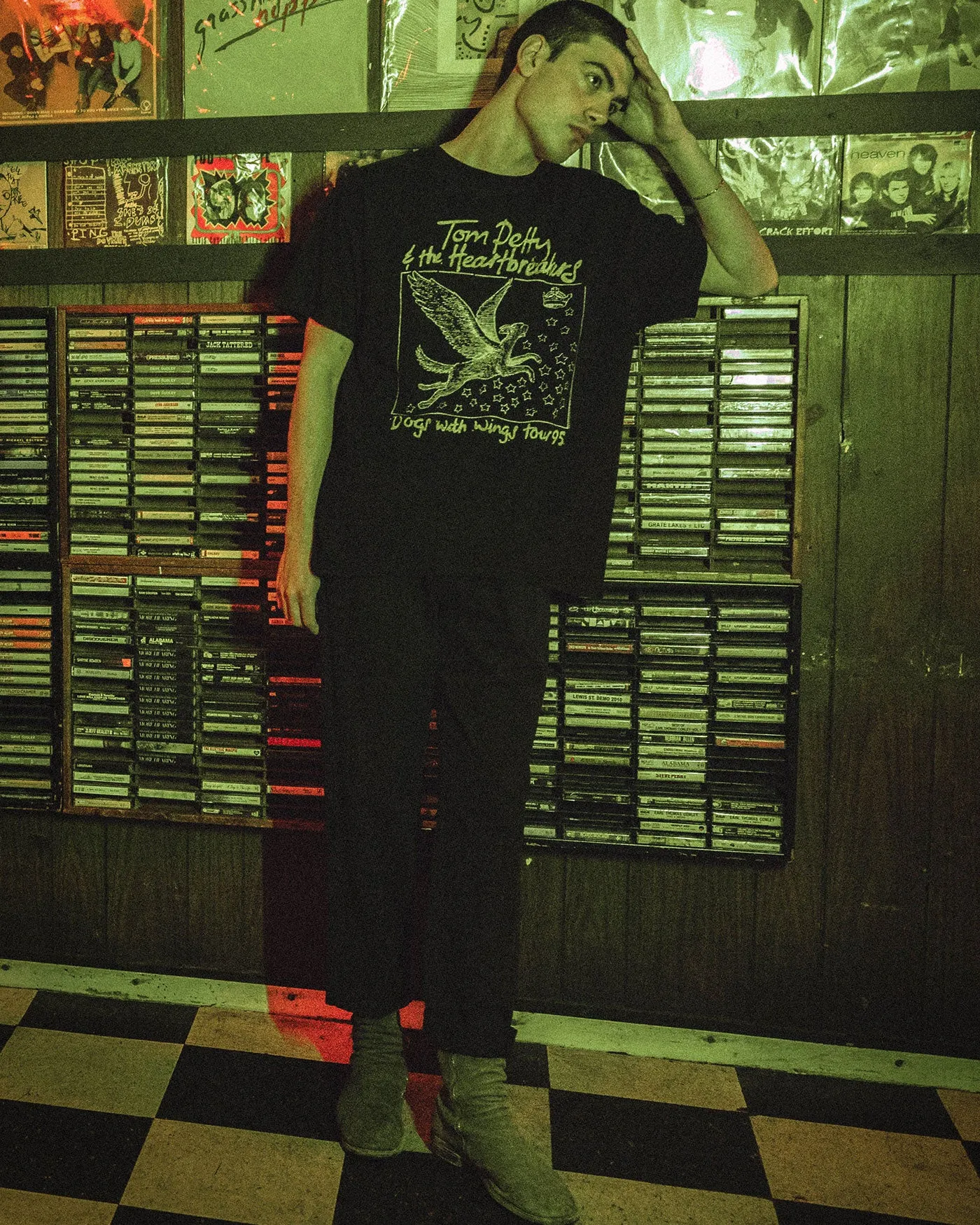 Tom Petty Dogs With Wings Tour '95 Flea Market Tee sold by Junk Food Clothing product image thumbnail 4