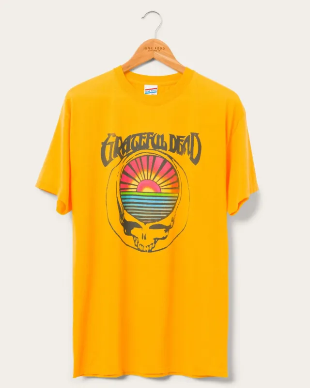 Unisex Grateful Dead Sun Skull Flea Market Tee sold by Junk Food Clothing