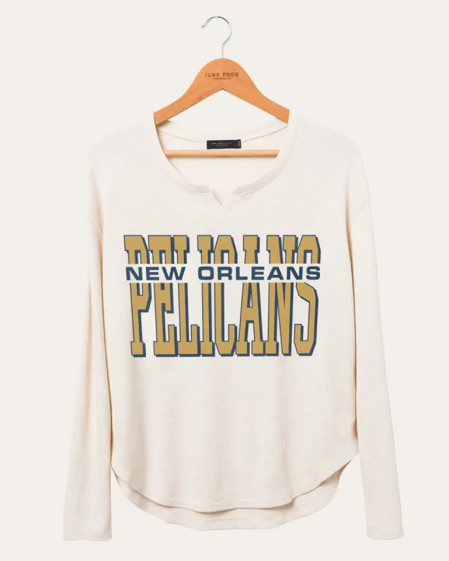 Women's NBA New Orleans Pelicans Sunday Thermal sold by Junk Food Clothing