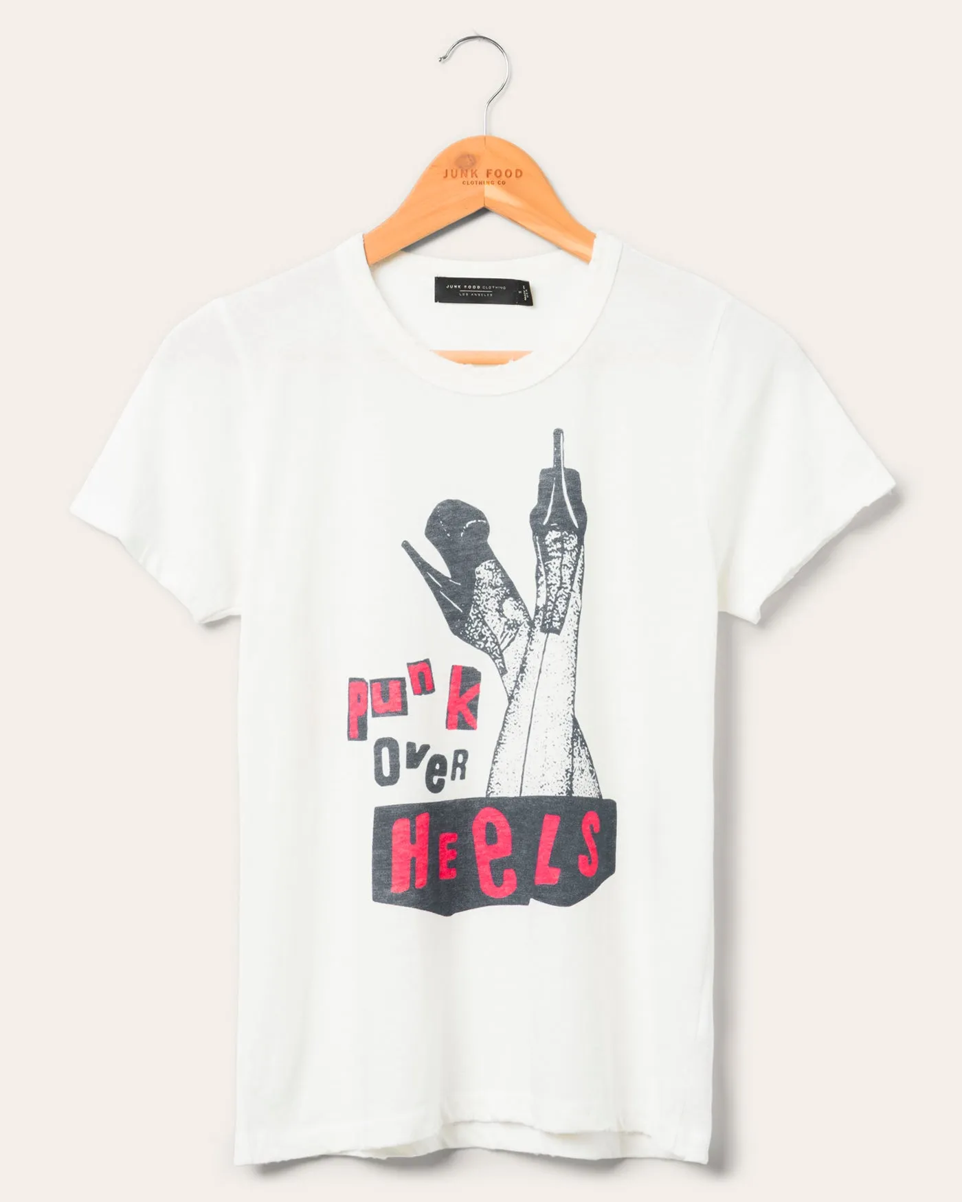 Women's Punk Over Heels Original Tee sold by Junk Food Clothing