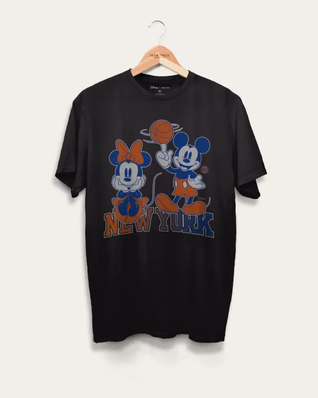 Unisex Knicks Mickey Minnie City Edition Tee sold by Junk Food Clothing