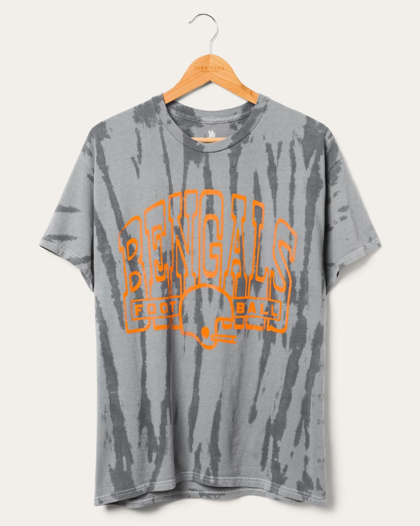 Bengals Tie Dye Short Sleeve Tee sold by Junk Food Clothing