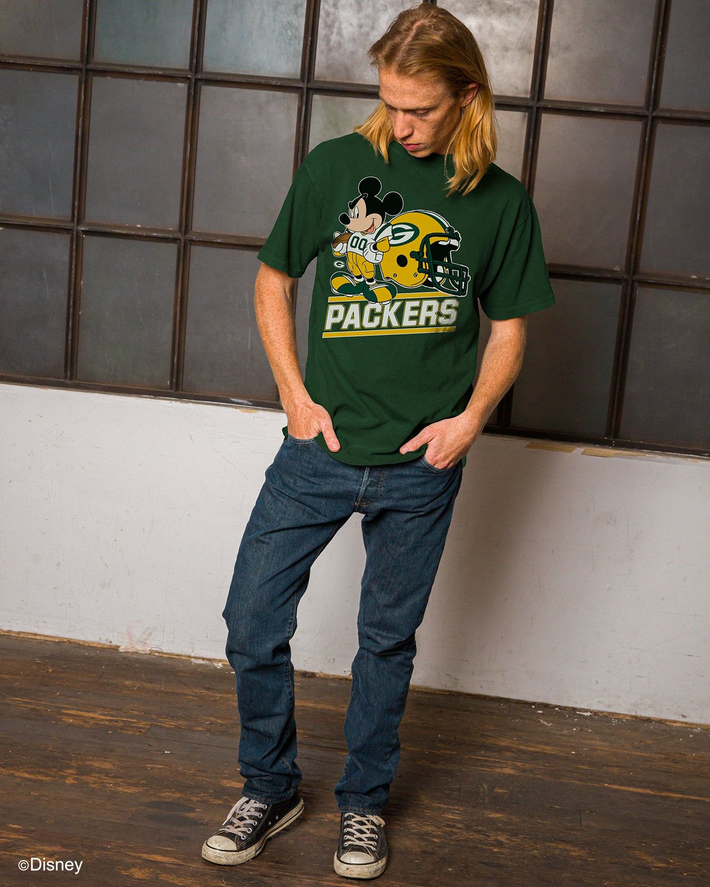 Packers Disney Mickey Came to Play Tee sold by Junk Food Clothing product image thumbnail 2