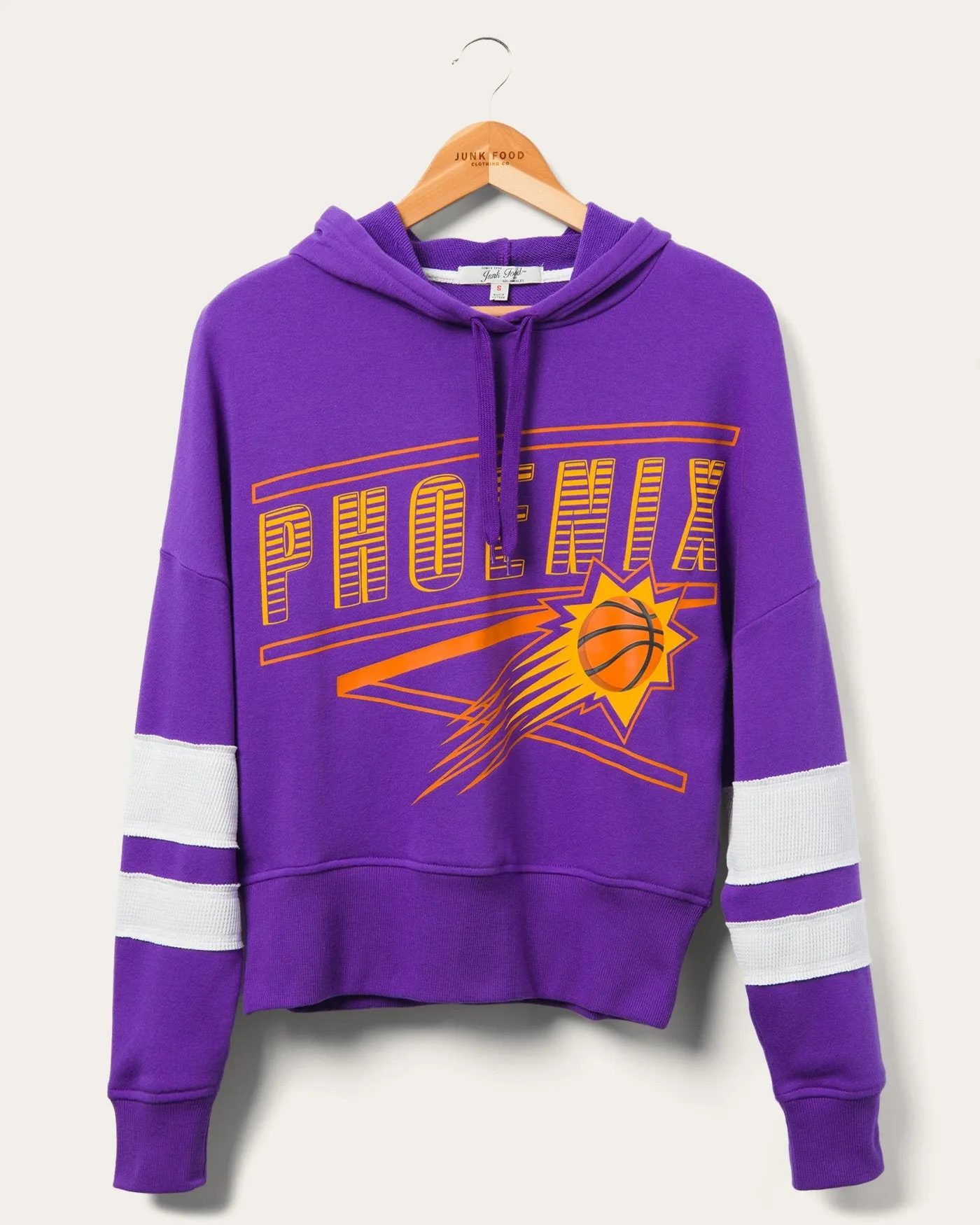 Women's Suns Overtime Striped Fleece Hoodie sold by Junk Food Clothing