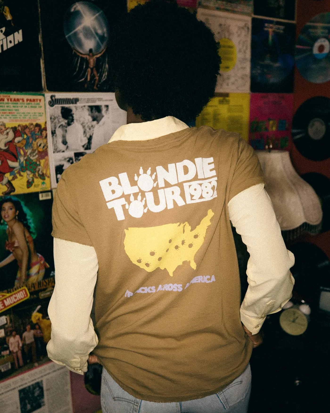 Women's Blondie 1982 Tour Vintage Tee sold by Junk Food Clothing product image thumbnail 5