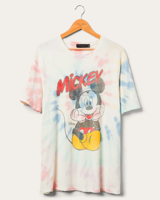 Unisex Mickey Sitting Vintage Tee sold by Junk Food Clothing