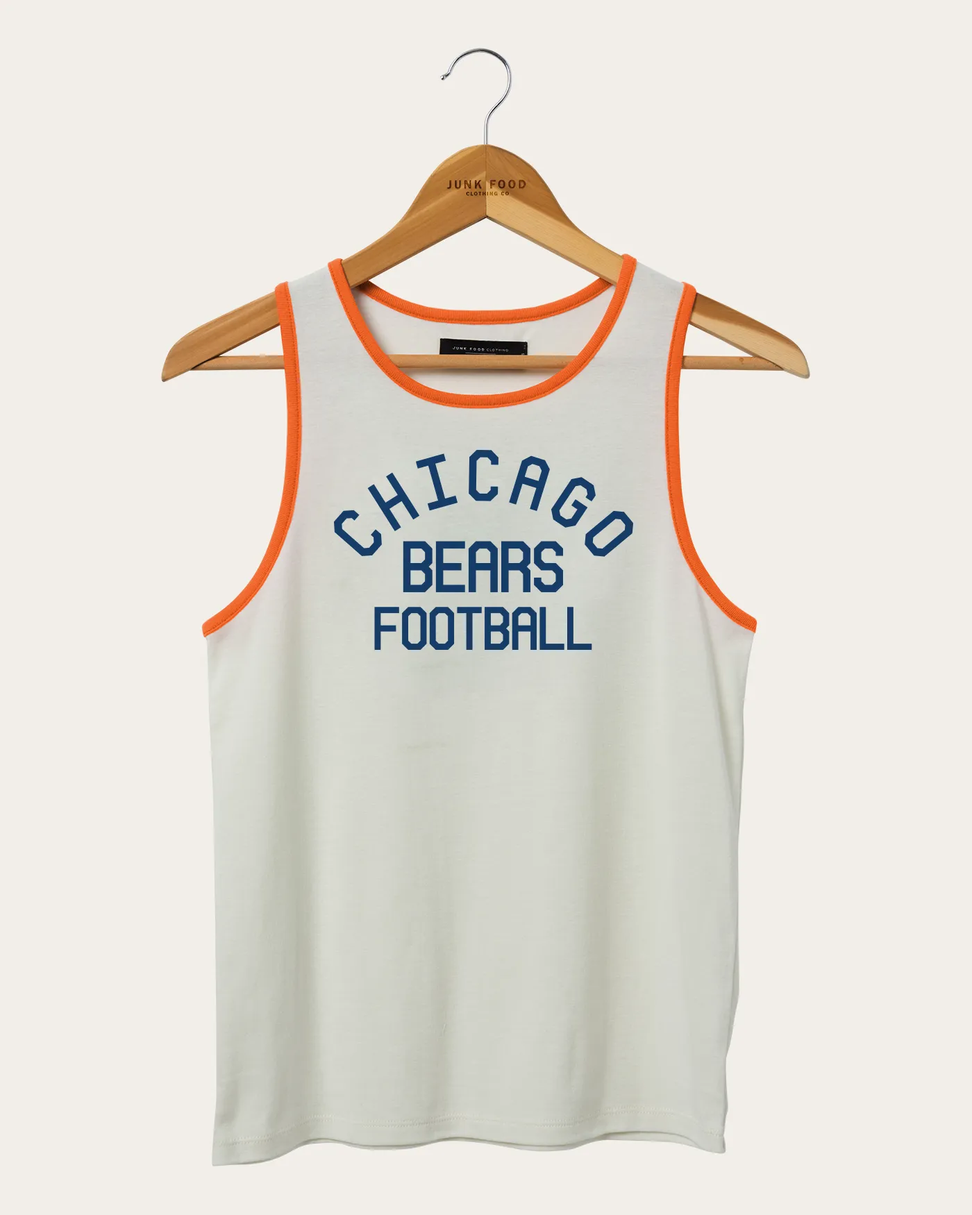 Women's NFL Chicago Bears Pop Binding Rib Tank sold by Junk Food Clothing