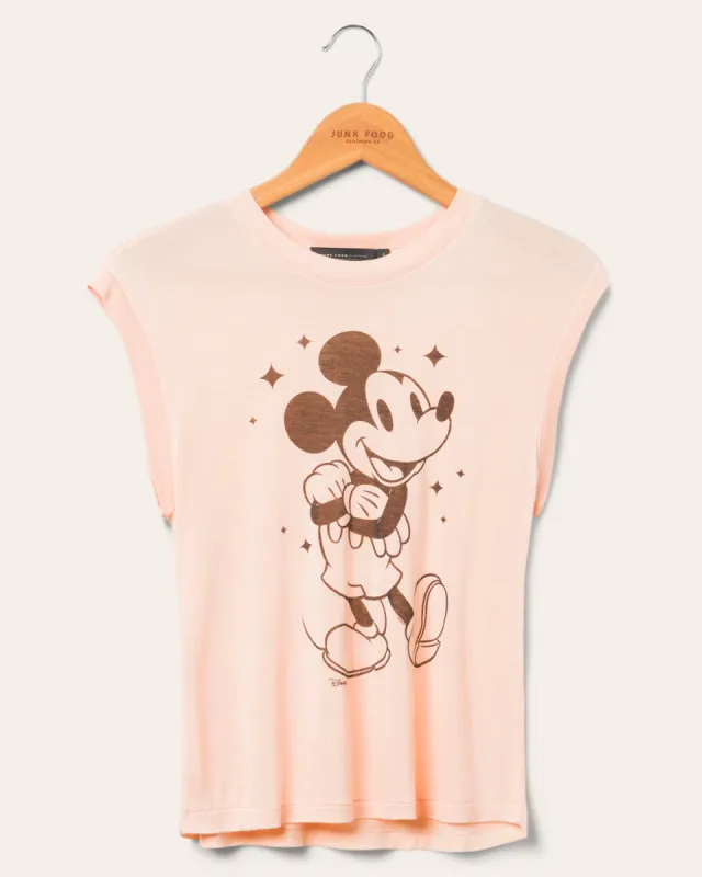 Women's Sparkle Mickey Vintage Tissue Tank sold by Junk Food Clothing