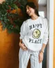 Women's Happy Place Flea Market Fleece sold by Junk Food Clothing