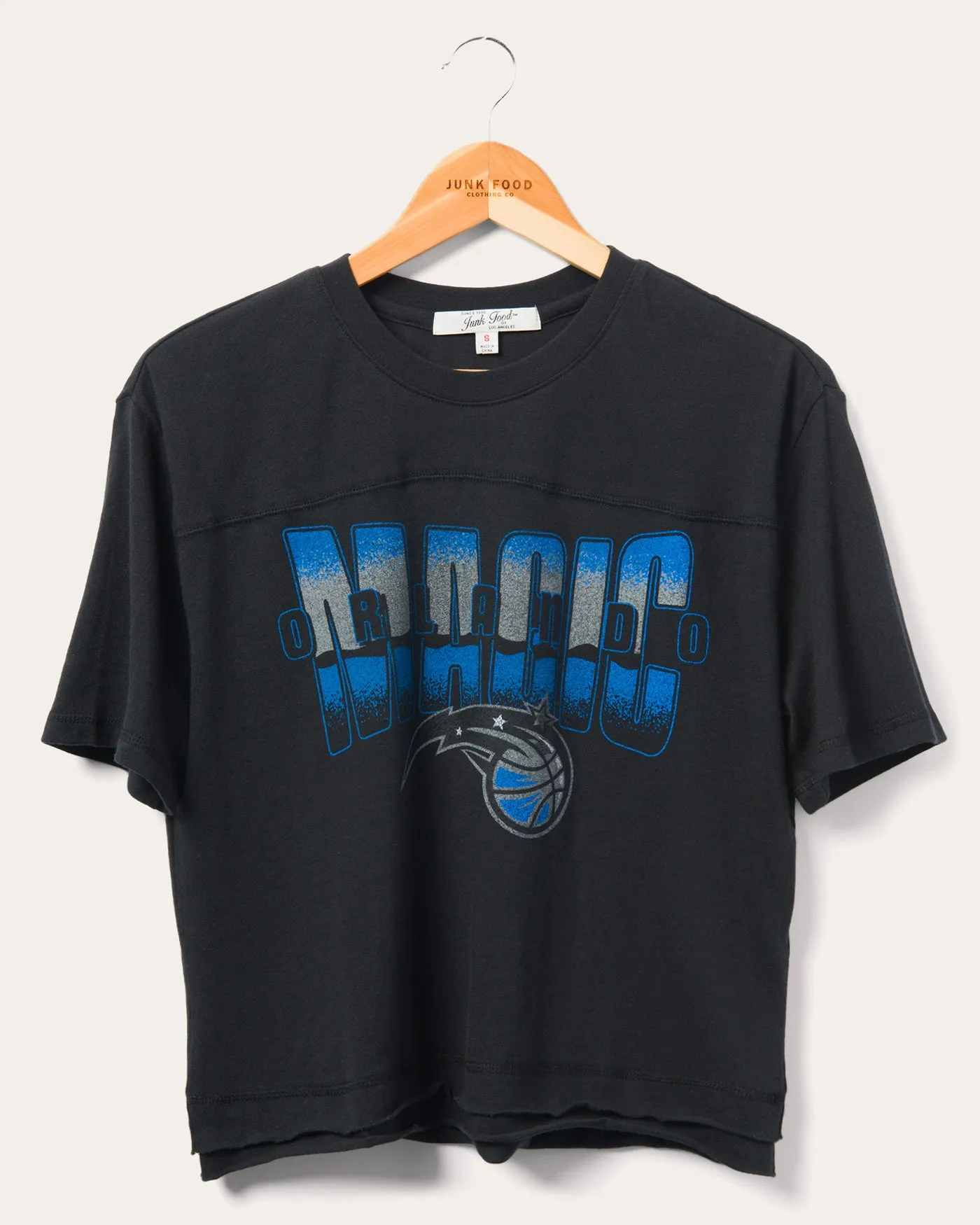 Women's Magic Courtside Cropped Tee sold by Junk Food Clothing