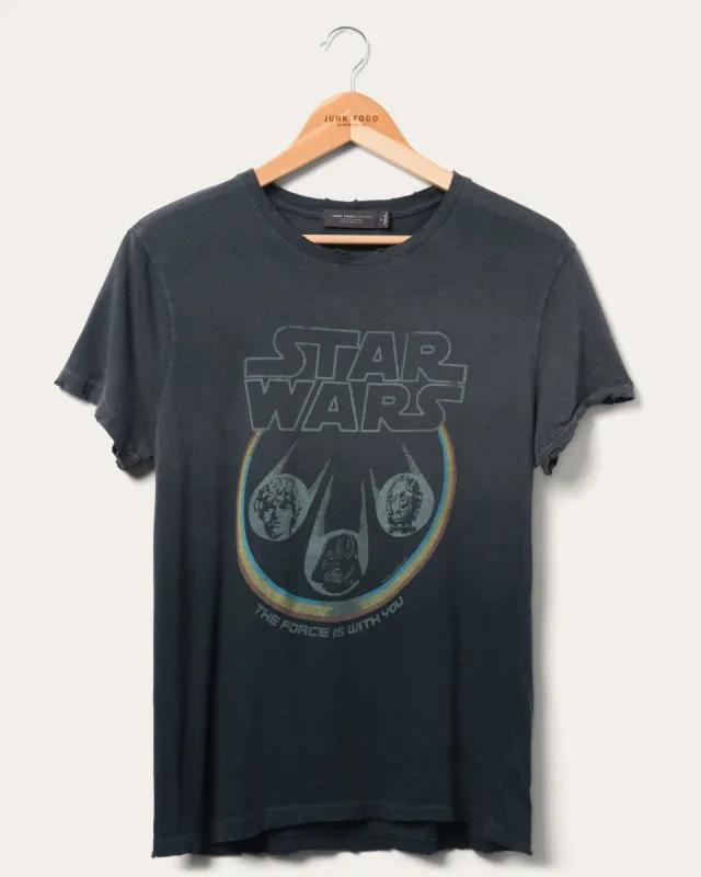 Women's Star Wars™ The Force™ Vintage Tee sold by Junk Food Clothing