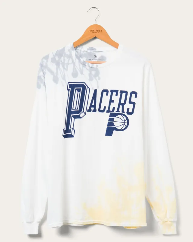 NBA Indiana Pacers Tie Dye Flea Market Long Sleeve Tee sold by Junk Food Clothing