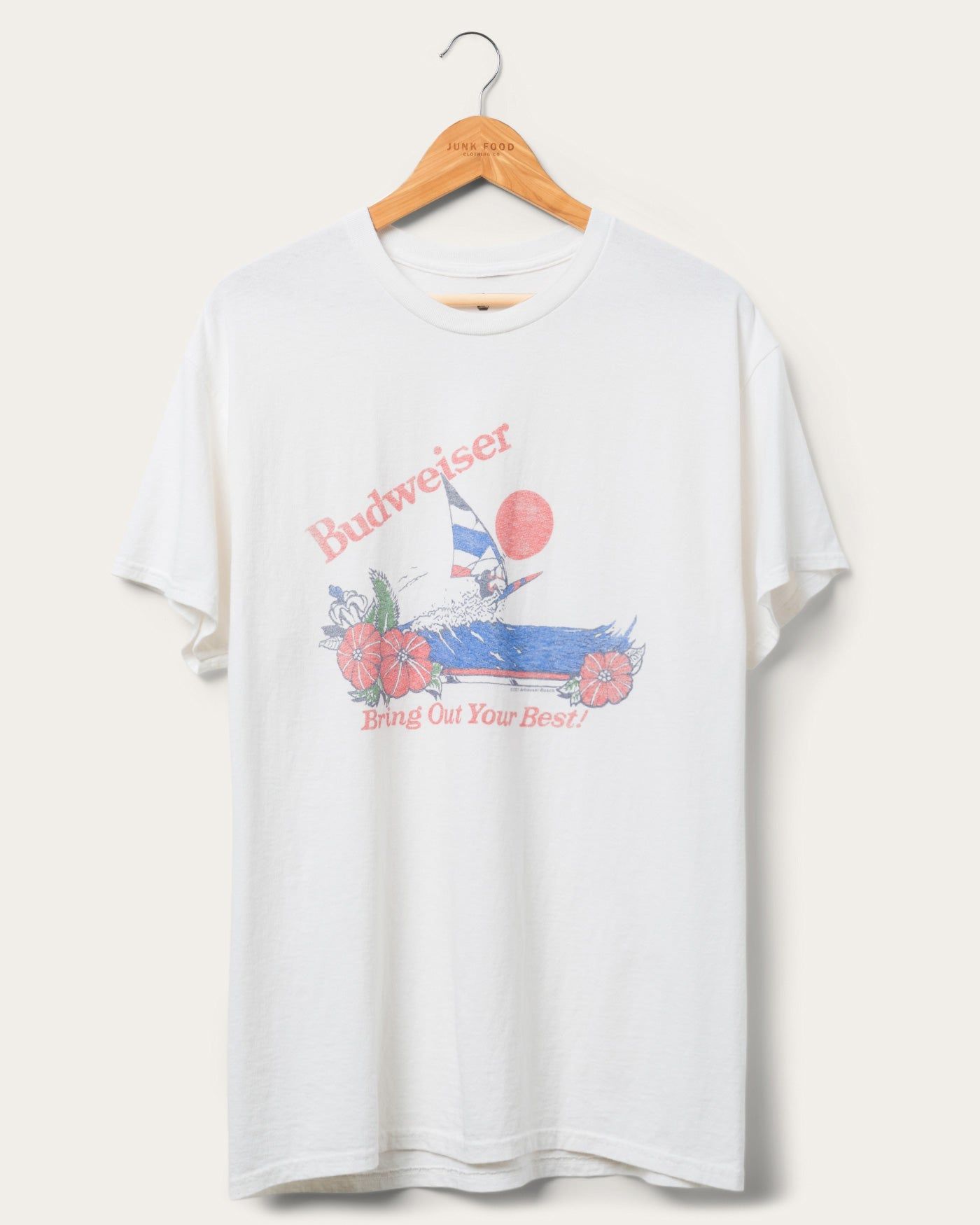 Budweiser Brings Out Your Best Flea Market Tee sold by Junk Food Clothing