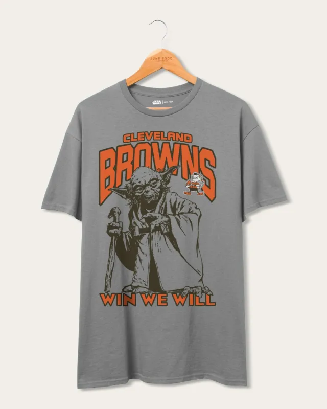 Browns Star Wars™ Yoda™ Win We Will Tee sold by Junk Food Clothing